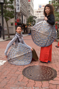 Camouflage security fashion by Japanese designer Aya Tsukioka